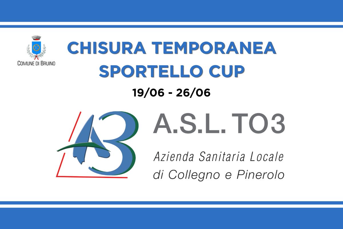 Chiusura Temporanea Sportello CUP